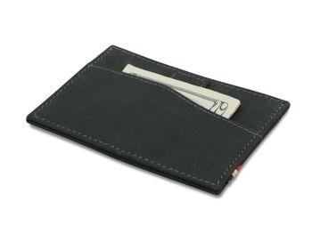 Porte-cartes Leggera + fenêtre d'identification - noir de carbone 7