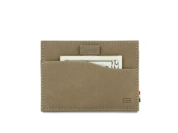 Porte-cartes Leggera + ID Fenêtre - Gris Métal 1