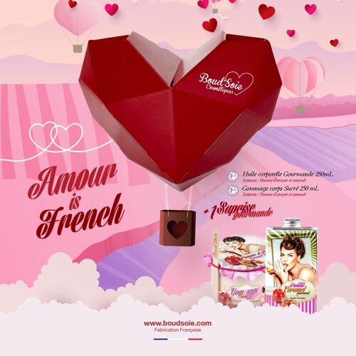 Coffret Saint Valentin "Amour is French"