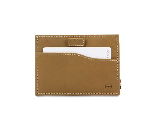 Card Holder Leggera + ID Window - Camel Brown