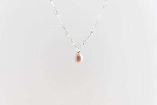 Pure pearl necklace silver