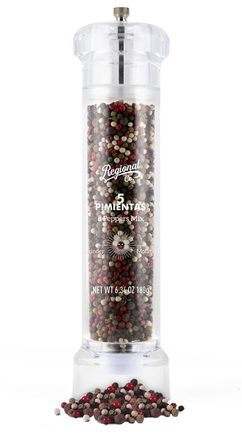 Premium grinder 5 pepper mix