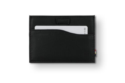 Card Holder Leggera + ID Window - Vegan Black