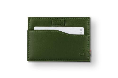 Card Holder Leggera + ID Window - Vegan Green