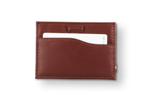 Card Holder Leggera + ID Window - Vegan Burgundy