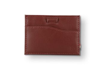 Porte Carte Leggera + ID Fenêtre - Vegan Bordeaux 6