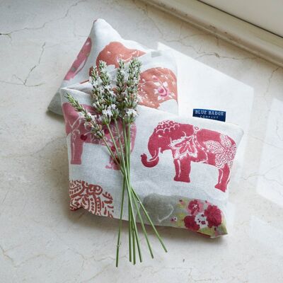 Lavender Wheat Warmer, Heated Wheat Bag in  Nelly Elephant