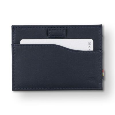 Card Holder Leggera + ID Window - Vegan Blue