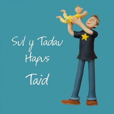 Tarjeta del Día del Padre en idioma galés Sul y Tadau Taid