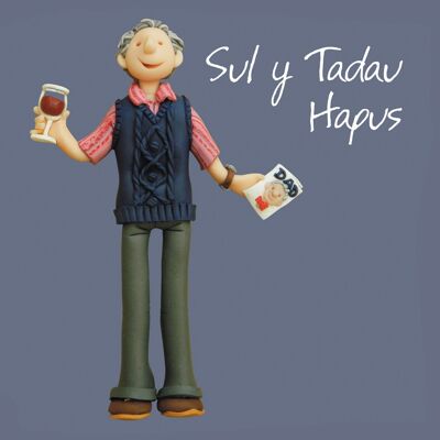 Sul y Tadau Hapus Welsh language Fathers Day card