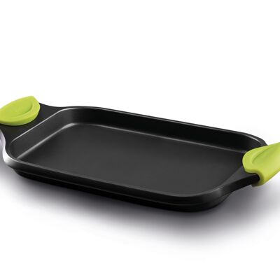 Fundix induction flat tray pan 45 cm and silicone side handles
