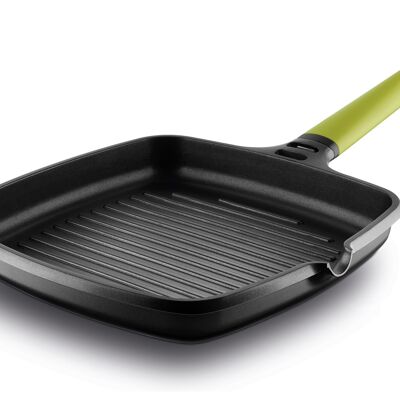 Fundix induction grill pan 22 x 22 cm with removable kiwi handle