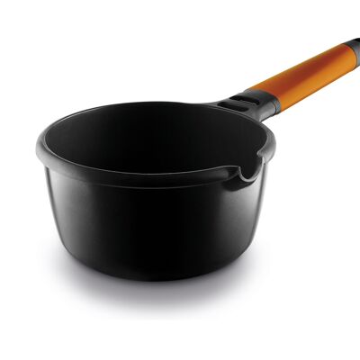 Fundix induction saucepan 16 cm with removable orange handle