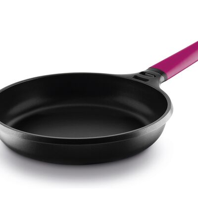 Fundix induction frying pan 16 cm with removable magenta handle