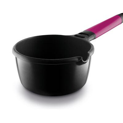 Fundix induction saucepan 16 cm with removable magenta handle