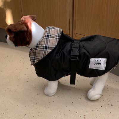 Puppy Padded Waterproof Burberry Coat - Puppy all breeds