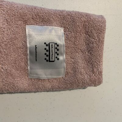 Puppy Bamboo Double Fast Drying Towel - baby pink