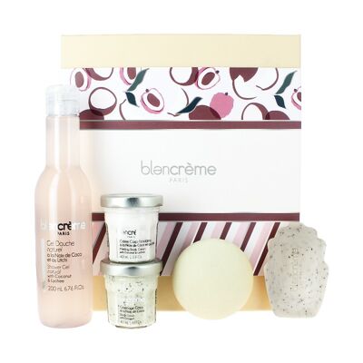 Blancreme Delice Premium Geschenkset - Kokosnuss & Litschi