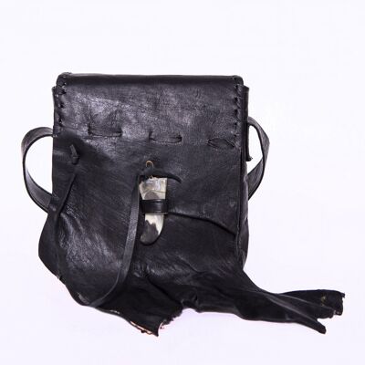 Leather bag "Qabli" black