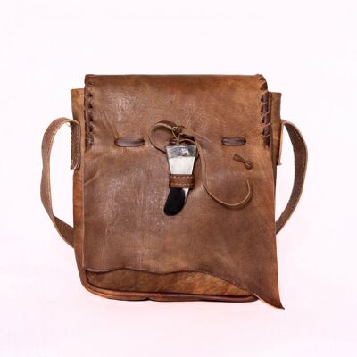 Sac en cuir "Qabli" naturel