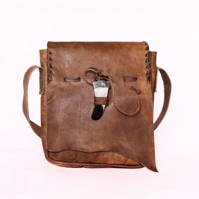 Leather bag "Qabli" natural