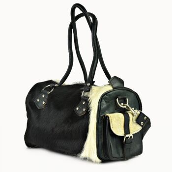 Sac en cuir "Yasmin" noir 3