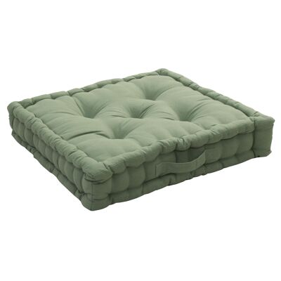 Square floor cushion, with handle, 50x50cm, Clay Green, Panama Collection