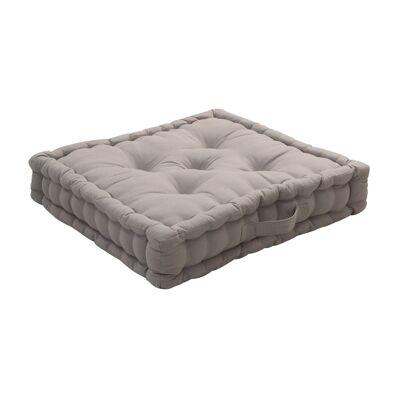 Light Gray floor cushion with handle 50x50cm Panama Collection