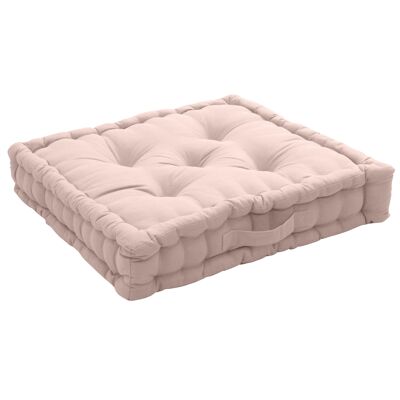 Square floor cushion, with handle, 50x50cm, Old Pink, Panama Collection