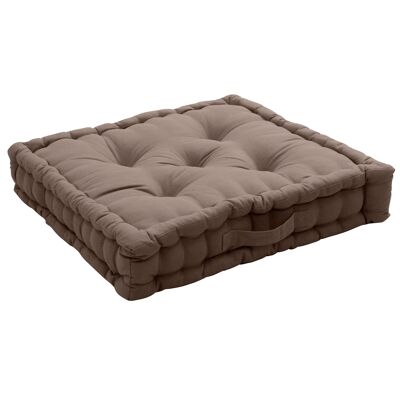Square floor cushion, with handle, 50x50cm, Mink Brown, Panama Collection