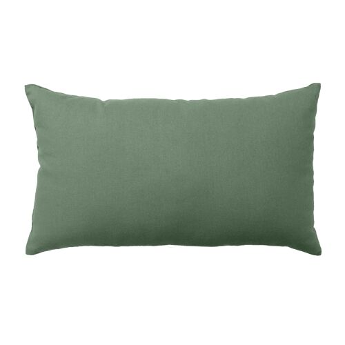 Coussin rectangulaire, 30x50cm, Vert Argile, 100% coton, collection PANAMA