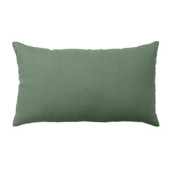 Coussin rectangulaire, 30x50cm, Vert Argile, 100% coton, collection PANAMA 1