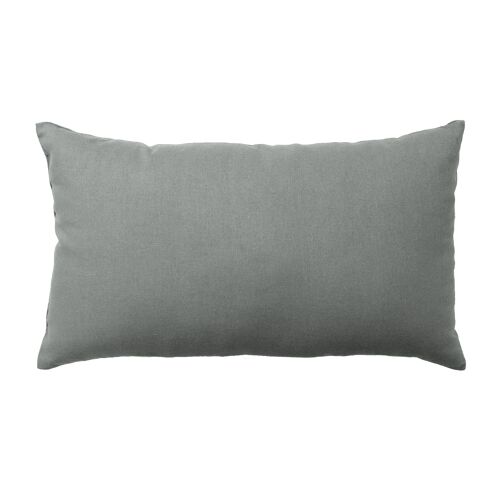 Coussin rectangulaire, 30x50cm, Gris Clair, 100% coton, collection PANAMA