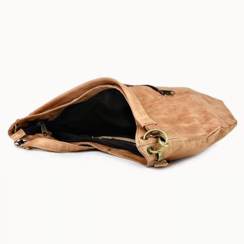 Sac en cuir "Franc" naturel 3