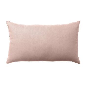 Coussin rectangulaire, 30x50cm, Vieux Rose, 100% coton, collection PANAMA 1