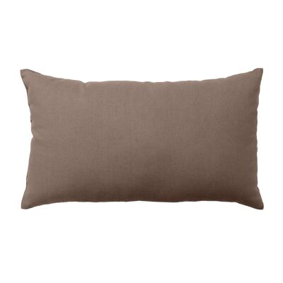 Coussin rectangulaire, 30x50cm, Marron Vison, 100% coton, collection PANAMA