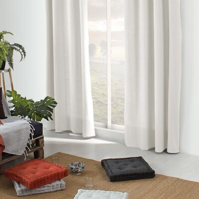 Curtain with Eyelets, 135 x 240 cm, Ecru, heather look, 100% cotton, DUNE Collection