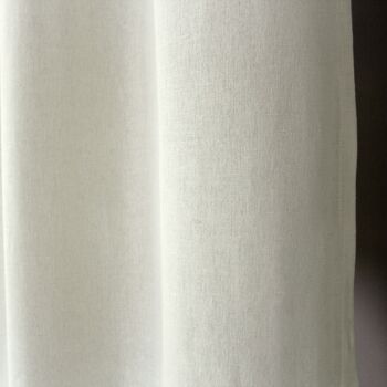Rideau avec Œillets, 135 x 240 cm, Ecru, aspect chiné, 100% coton, Collection DUNE 4