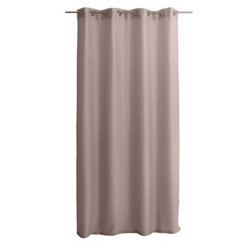 Voilage ajouré avec Œillets, 140x240cm, Marron Glacé, 100% polyester, Collection JELLY 2