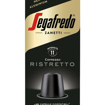 Segafredo Ristretto Nespresso Aluminium capsules (10 x 10 x 5gr)