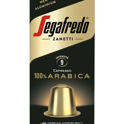 Segafredo 100% Arabica Nespresso Aluminium capsules (10 x 10 x 5gr)