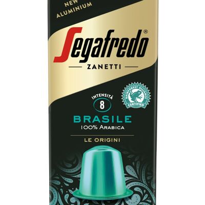 Segafredo Brasile Nespresso Aluminium capsules (10 x 10 x 5gr)