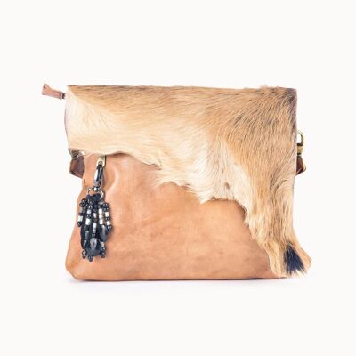 Bolso de piel 'Jaden' natural