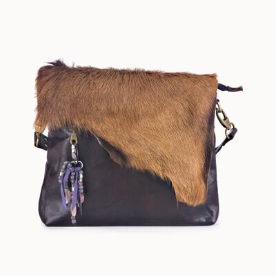 Borsa in pelle 'Jaden' marrone