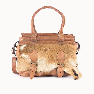 Borsa in pelle 'Kayla' naturale