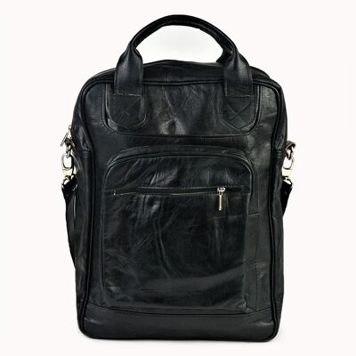 Leather Backpack "Zoya" black