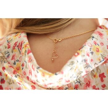 Collier Mon Grand Coeur sparkle -Goldfilled 14 carats et chaîne plaqué or 3