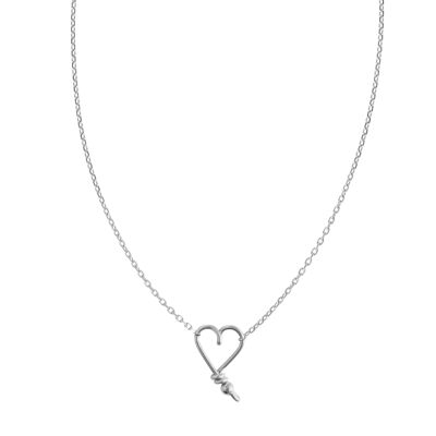 Mon Coeur smooth necklace - Sterling silver 925 and silver chain