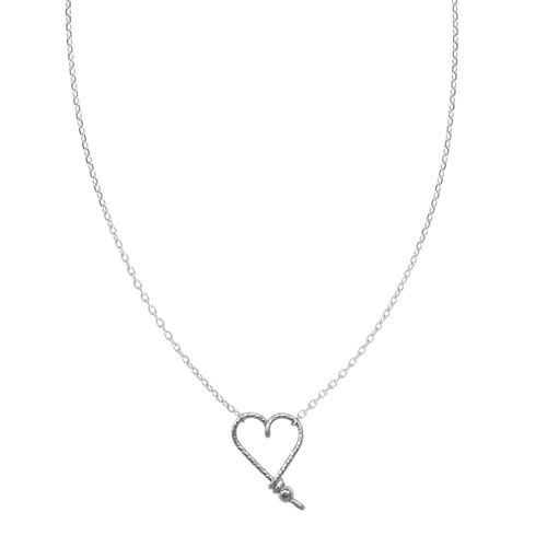 Collier Mon Coeur sparkle -Argent massif 925 et chaîne argent