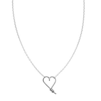 Collier Mon Coeur sparkle -Argent massif 925 et chaîne argent 1